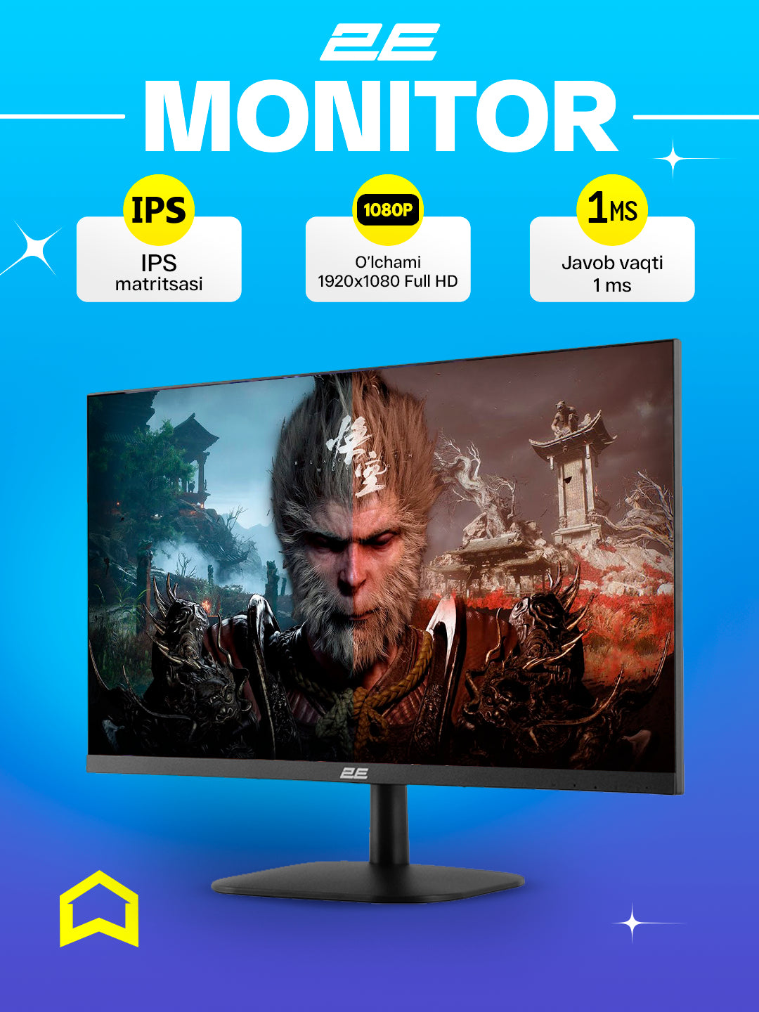O'yin monitori 2E Gaming G2423B 23.8", FHD, 165 Hz, 2E-G2423B-01 UA