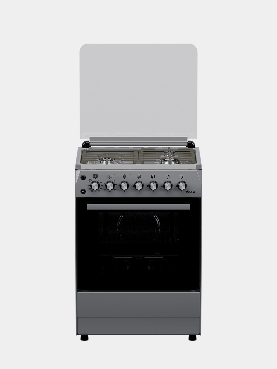 Gaz plita Ideal L405GK, 3+1 konforkali, pech hajmi 65 litr, 60 * 60