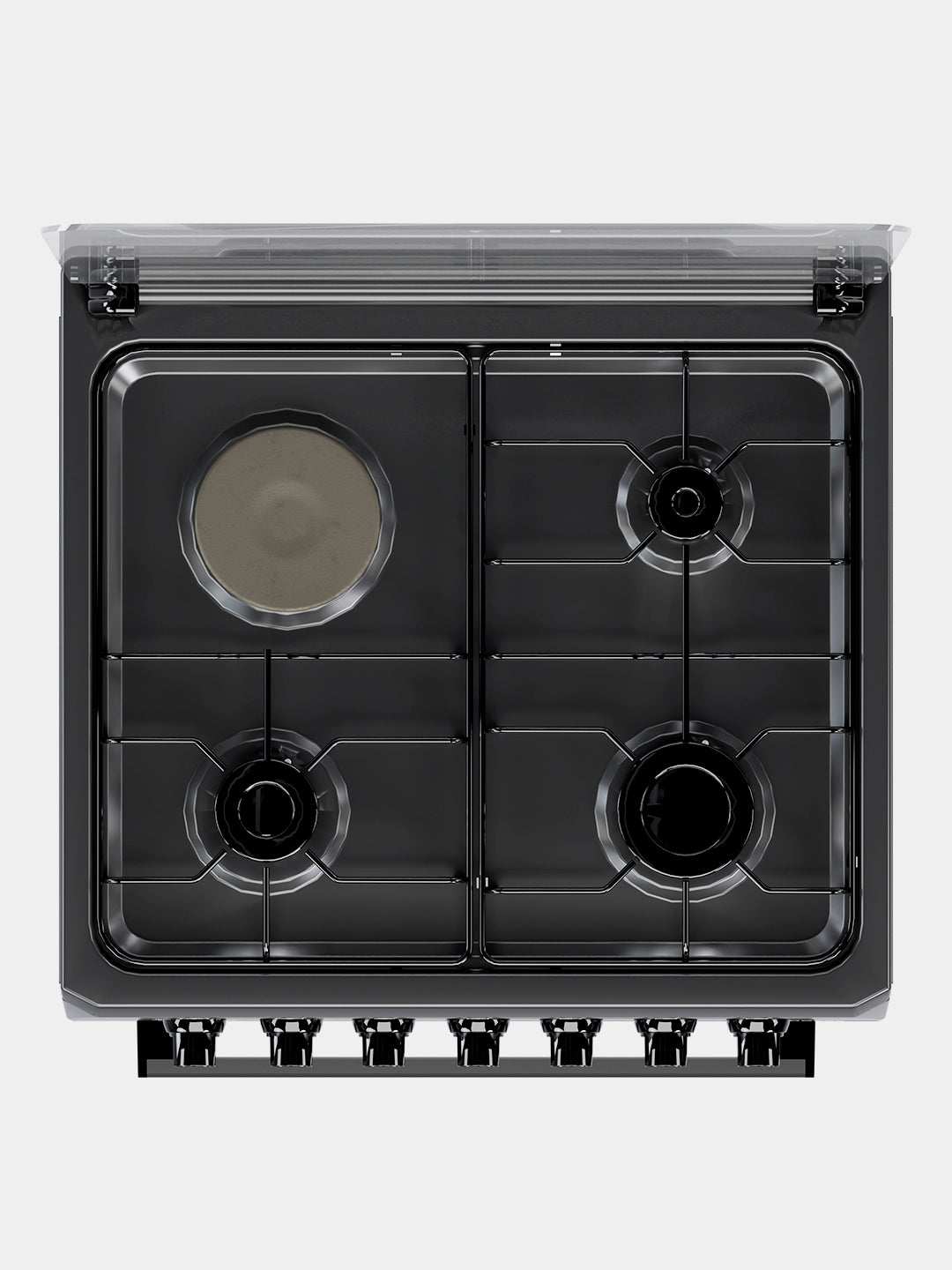 Ideal L400 gaz plitasi, 3+1 konforka, duxovkaning hajmi 65 litr, 60*60