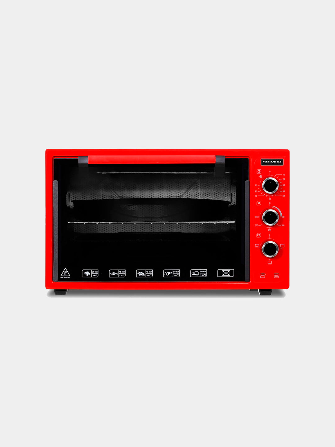 Mini pech ELEKTR DUXOVKA ALOXIDA TURADIGAN Shivaki MD 3618 E, Red