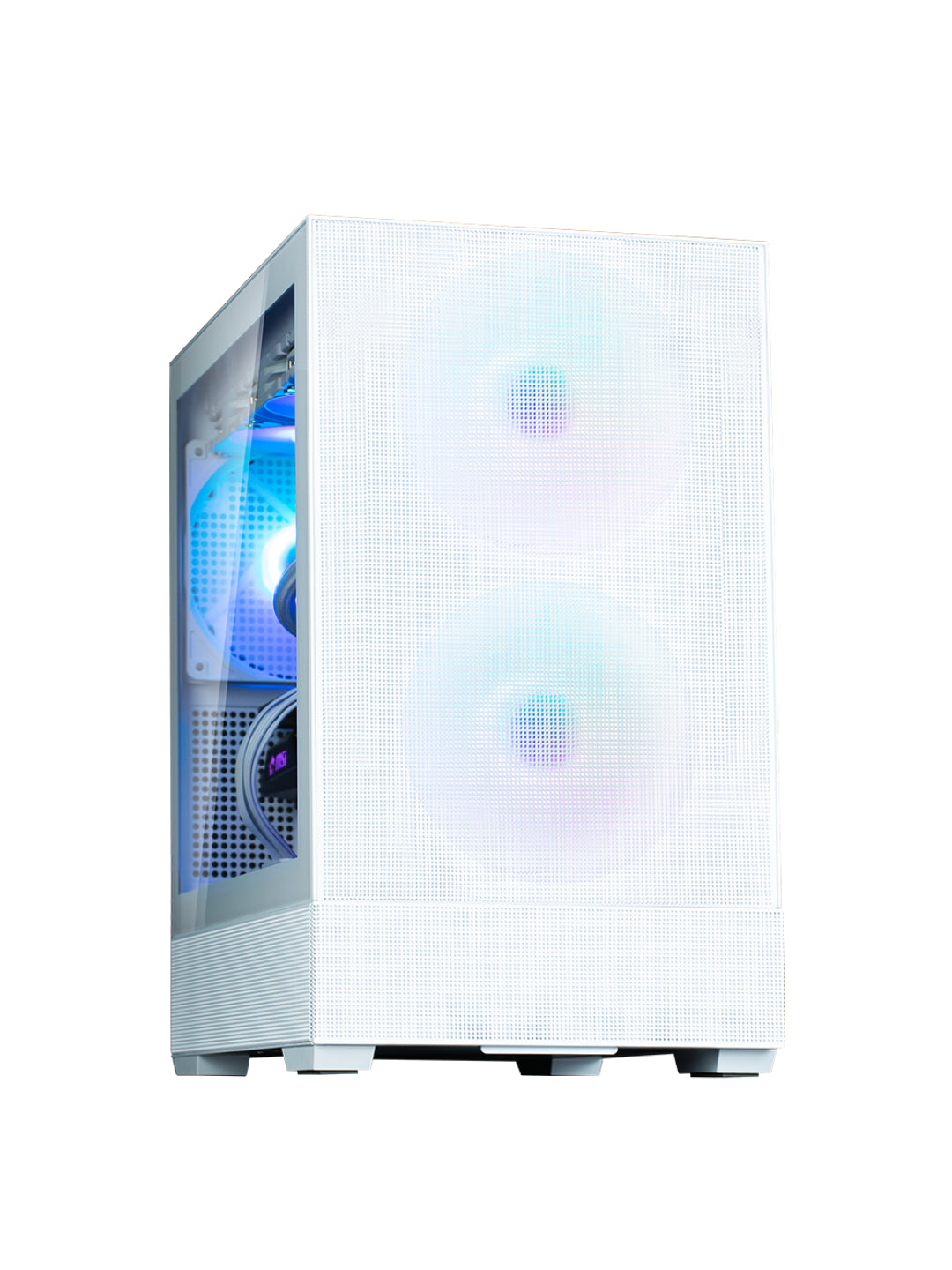 Zalman P30 AIR BTF kompyuter korpusi, komplektdagi 3 ta kuler, torli,ARGB yoritgich Oq