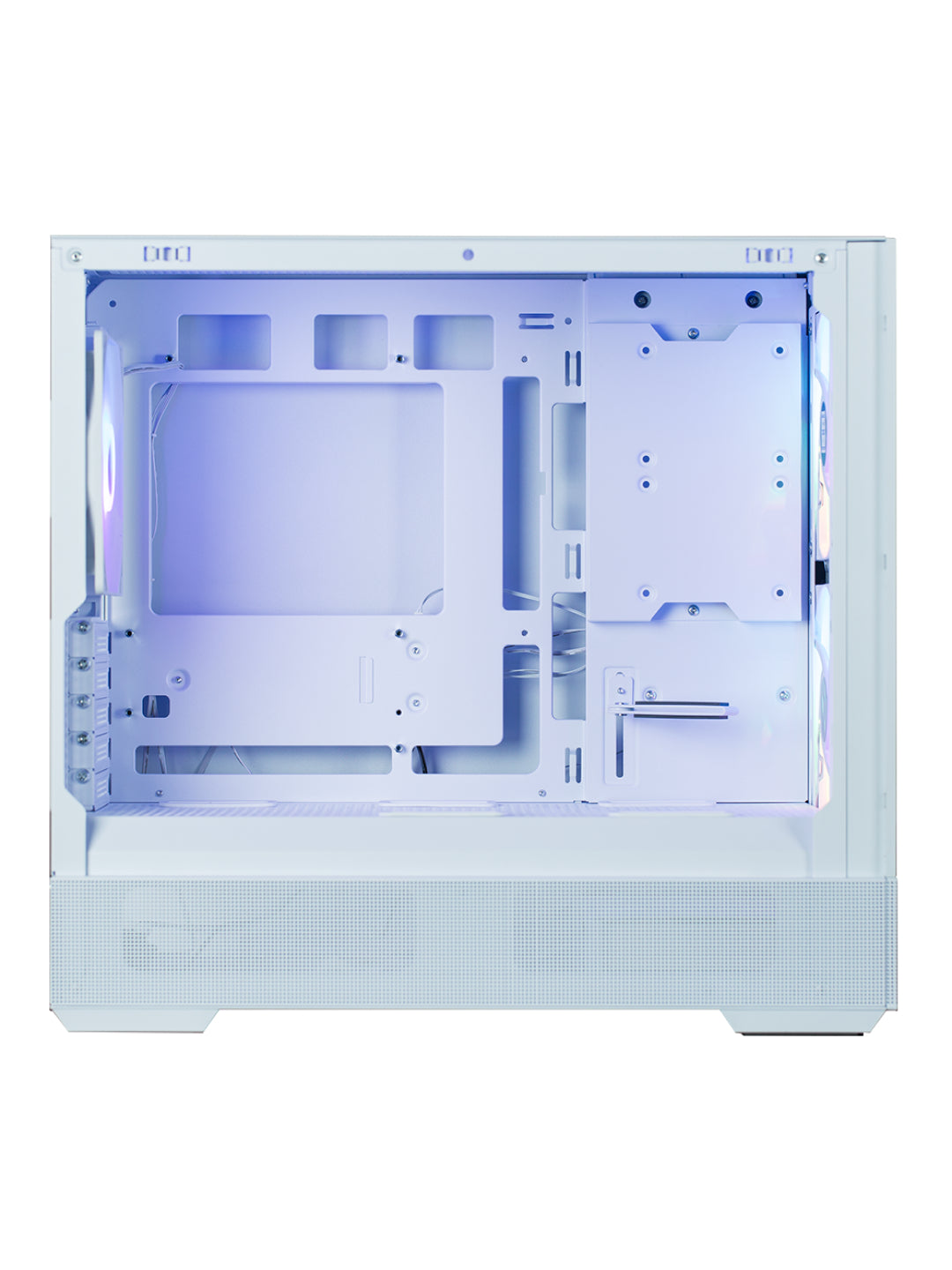 Zalman P30 AIR BTF kompyuter korpusi, komplektdagi 3 ta kuler, torli,ARGB yoritgich Oq
