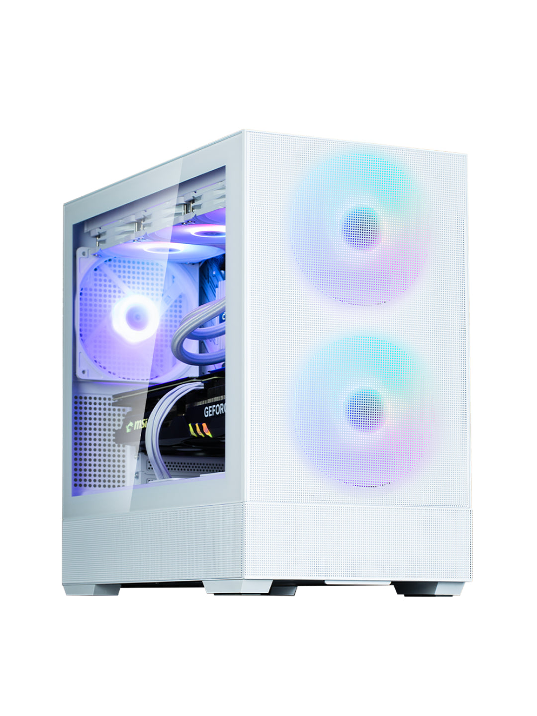 Zalman P30 AIR BTF kompyuter korpusi, komplektdagi 3 ta kuler, torli,ARGB yoritgich Oq