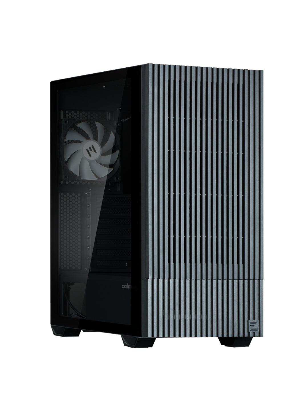 Zalman Z10DS kompyuter korpusi, ekranli, oynali, ARGB yoruglik, komplektda 3 kuler