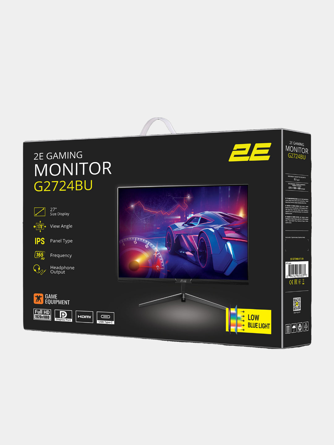 Monitor 2E GAMING 27" G2724BU HDMI, DP, Type-C, IPS, 165Hz, 1ms, FreeSync 2E-G2724BU-01.UA