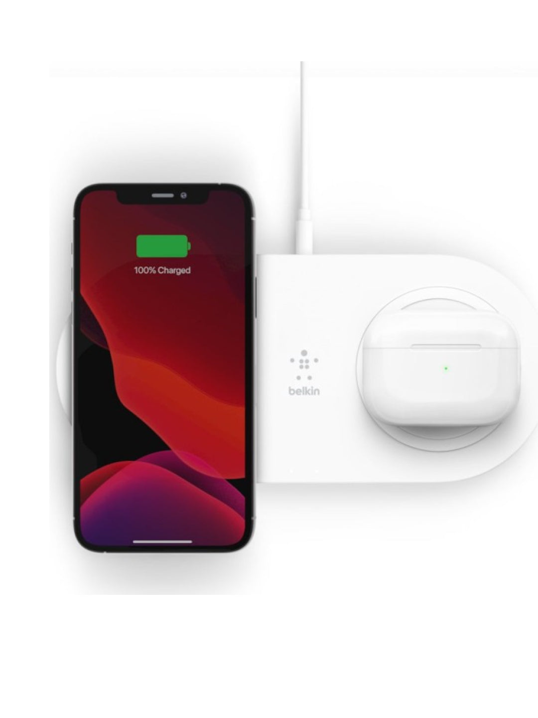 Belkin Dual Pad Wireless Charging Qi, 2x 10W (WIZ002VFBK) simsiz quvvatlagichi