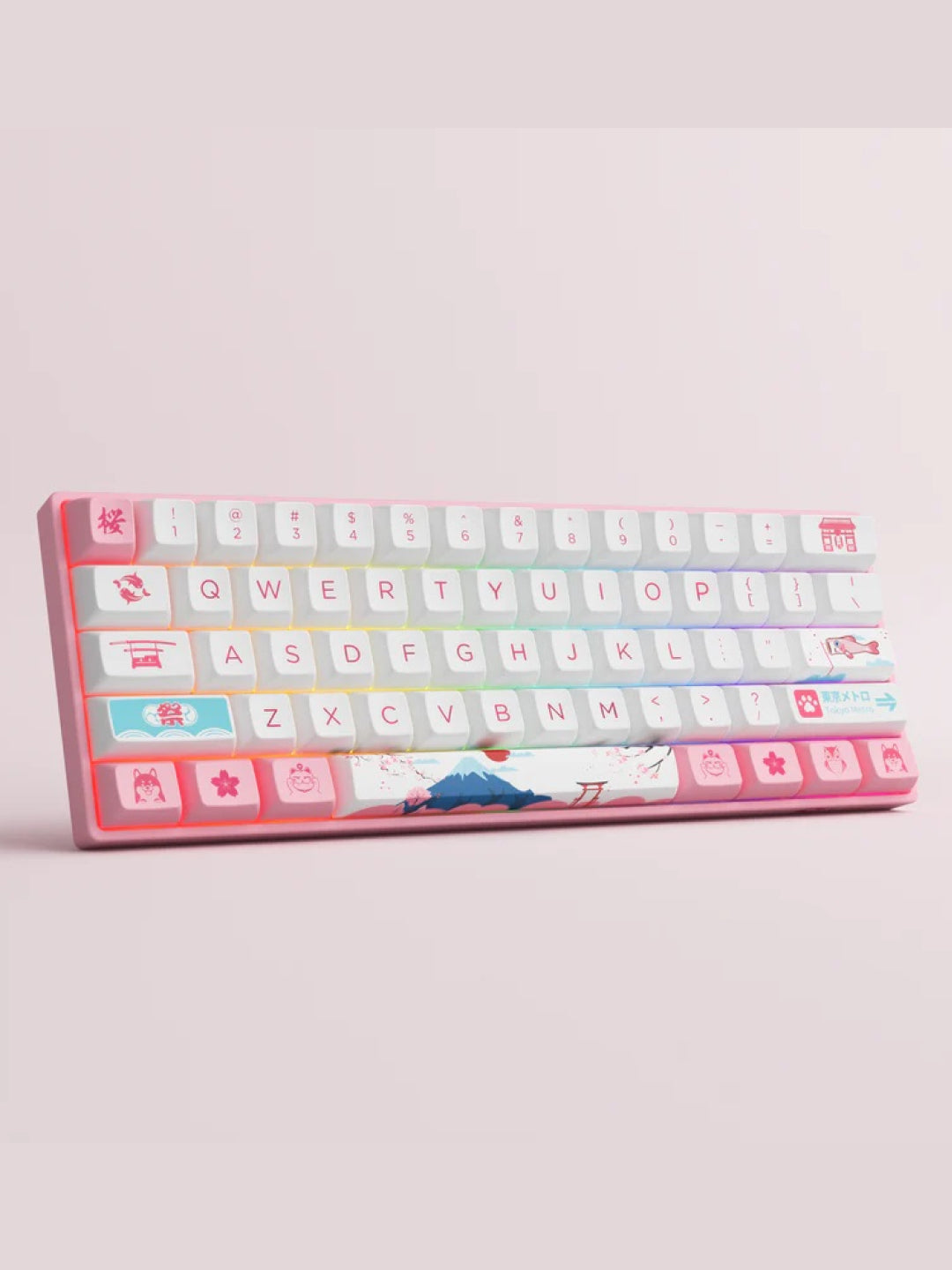O‘yin mexanikasi Akko 3061S World Tour Tokyo R2 RGB Hotswappable CS Jelly Pink RGB