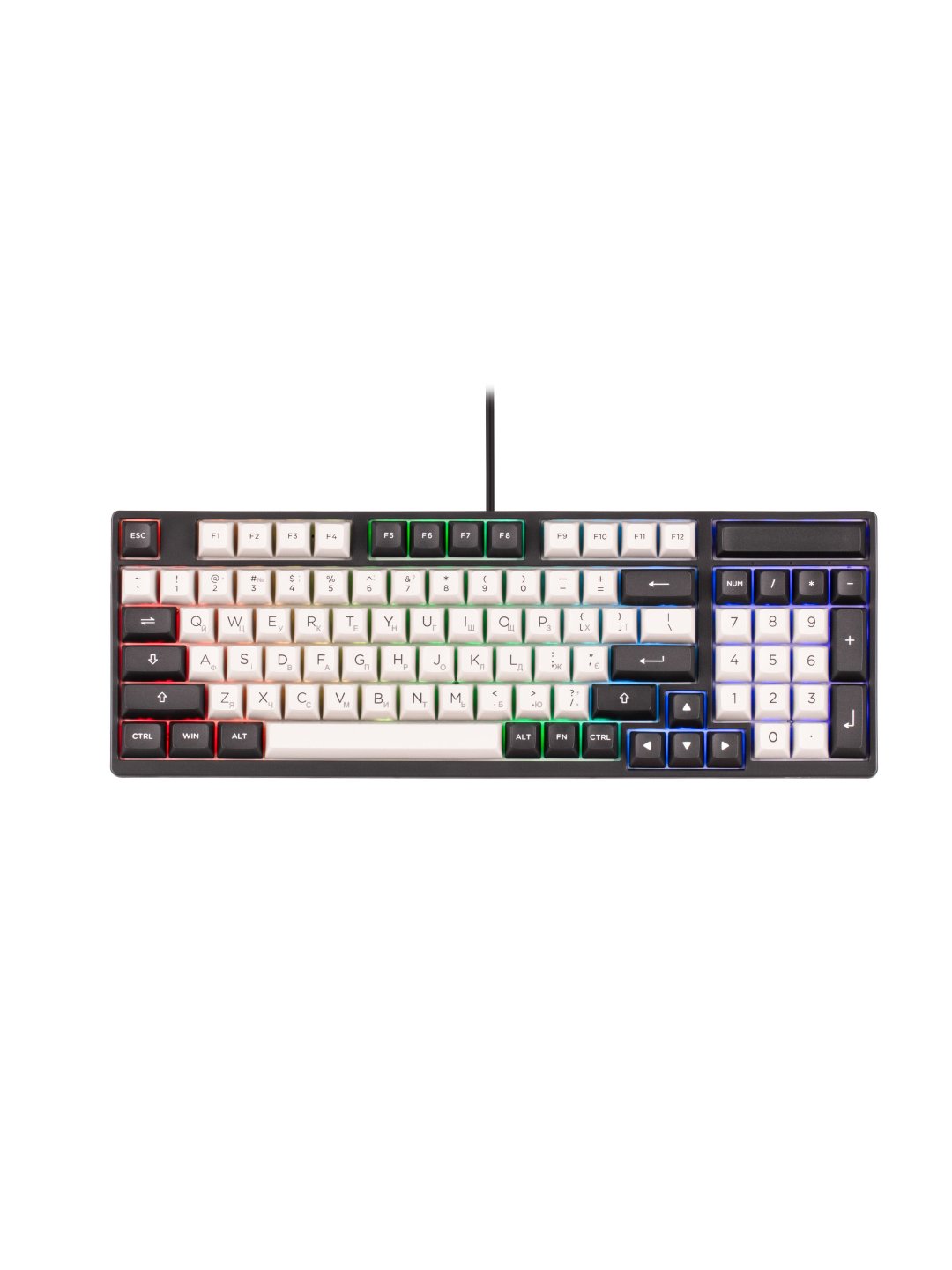 Akko 3098S RGB Dracula Hotswappable CS Silver RGB o‘yin mexanik klaviaturasi