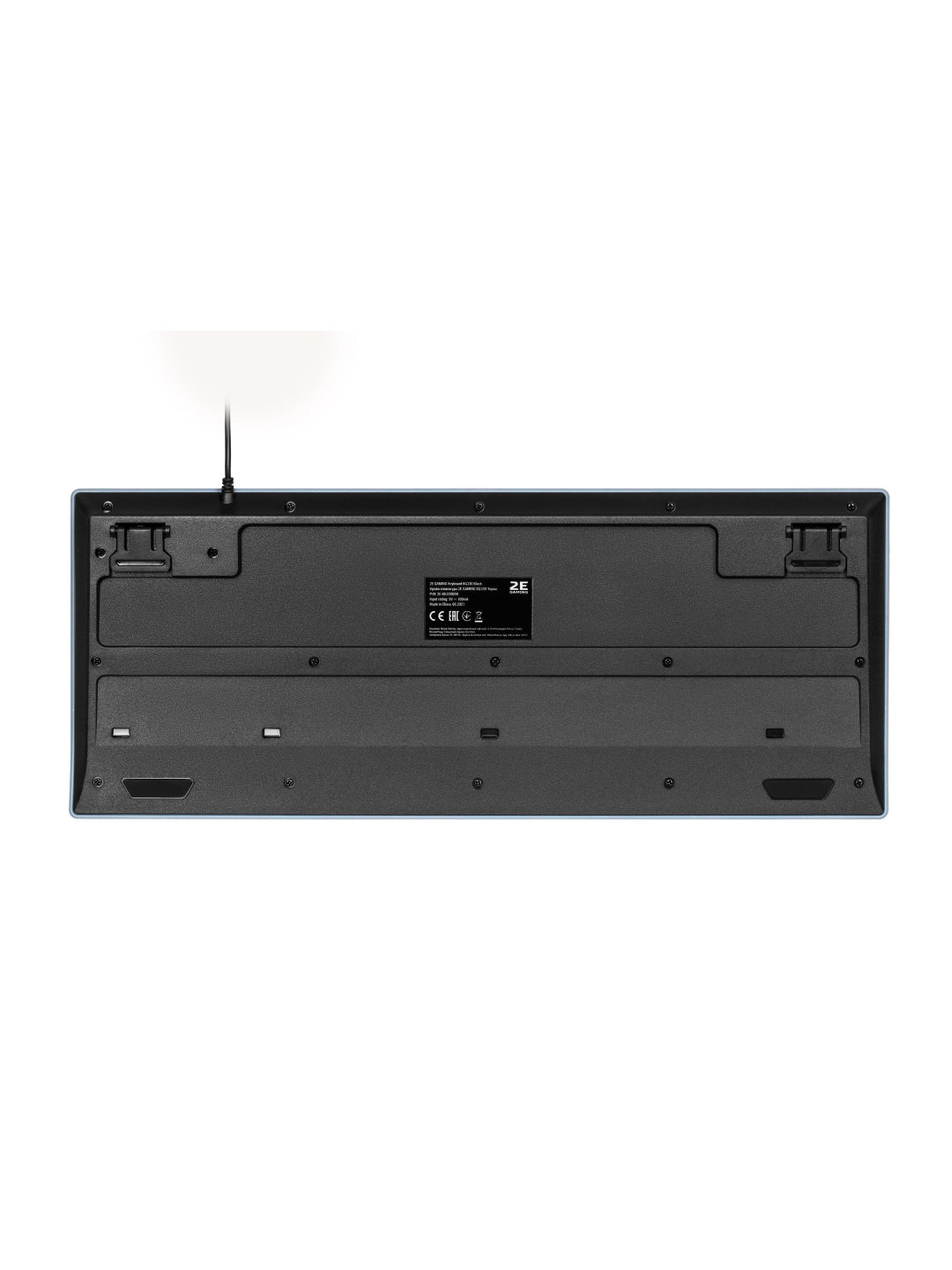 Simli o‘yin membranali klaviatura 2E Gaming KG330 LED USB, qora