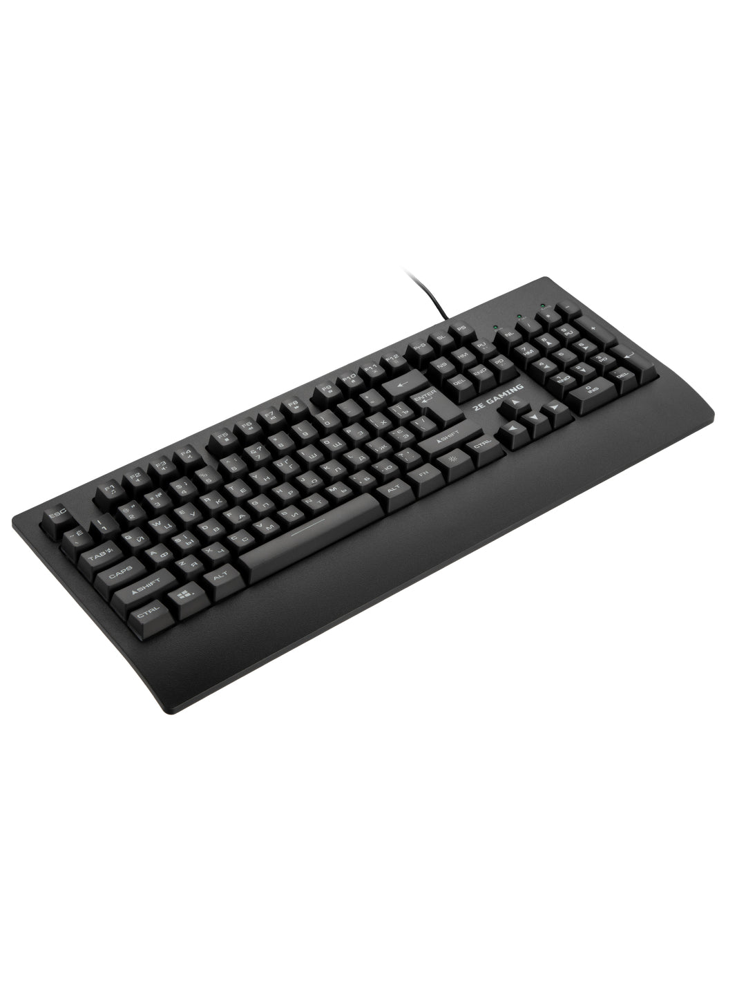 Simli o‘yin membranali klaviatura 2E Gaming KG330 LED USB, qora