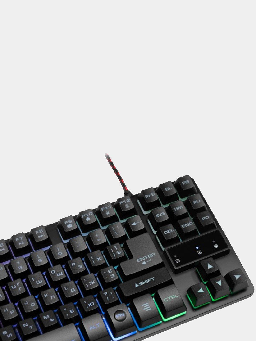 O'yin klaviaturasi 2E GAMING KG290 LED USB Black Ukr