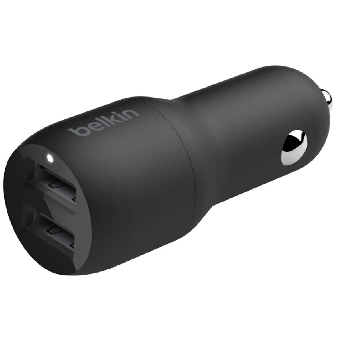Avtomobil zaryadlash qurilmasi Belkin Car Charger 24W Dual USB-A, USB-A - Lightning, 1m, black