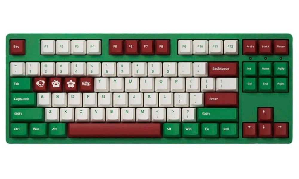 Akko 3087 V2 o‘yin mexanik klaviaturasi Matcha Red Bean V2