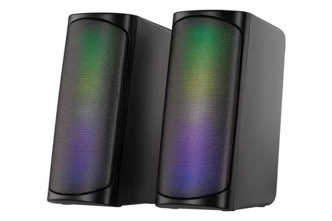 Akustik tizimi 2E PCS231 RGB Matrix, 2.0, USB, qora