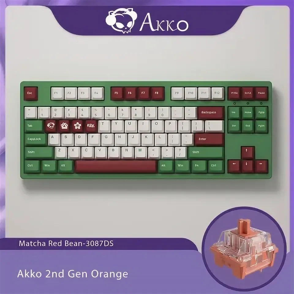 Klaviatura Akko 3108 V2 DS Matcha Red Bean V2