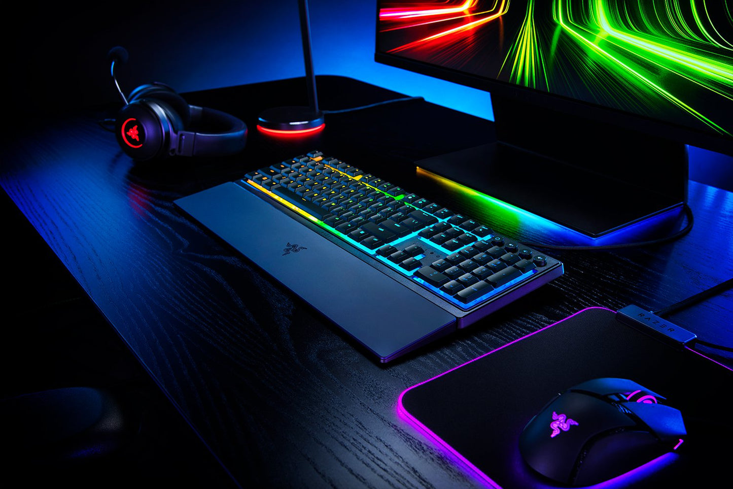 Klaviatura Razer Keyboard mechanical Ornata V3 104key, Mecha-Membrane Switch, USB-A, EN/RU, RGB