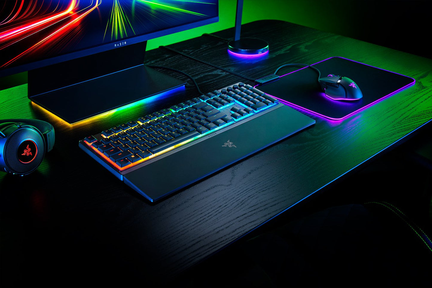Klaviatura Razer Keyboard mechanical Ornata V3 104key, Mecha-Membrane Switch, USB-A, EN/RU, RGB