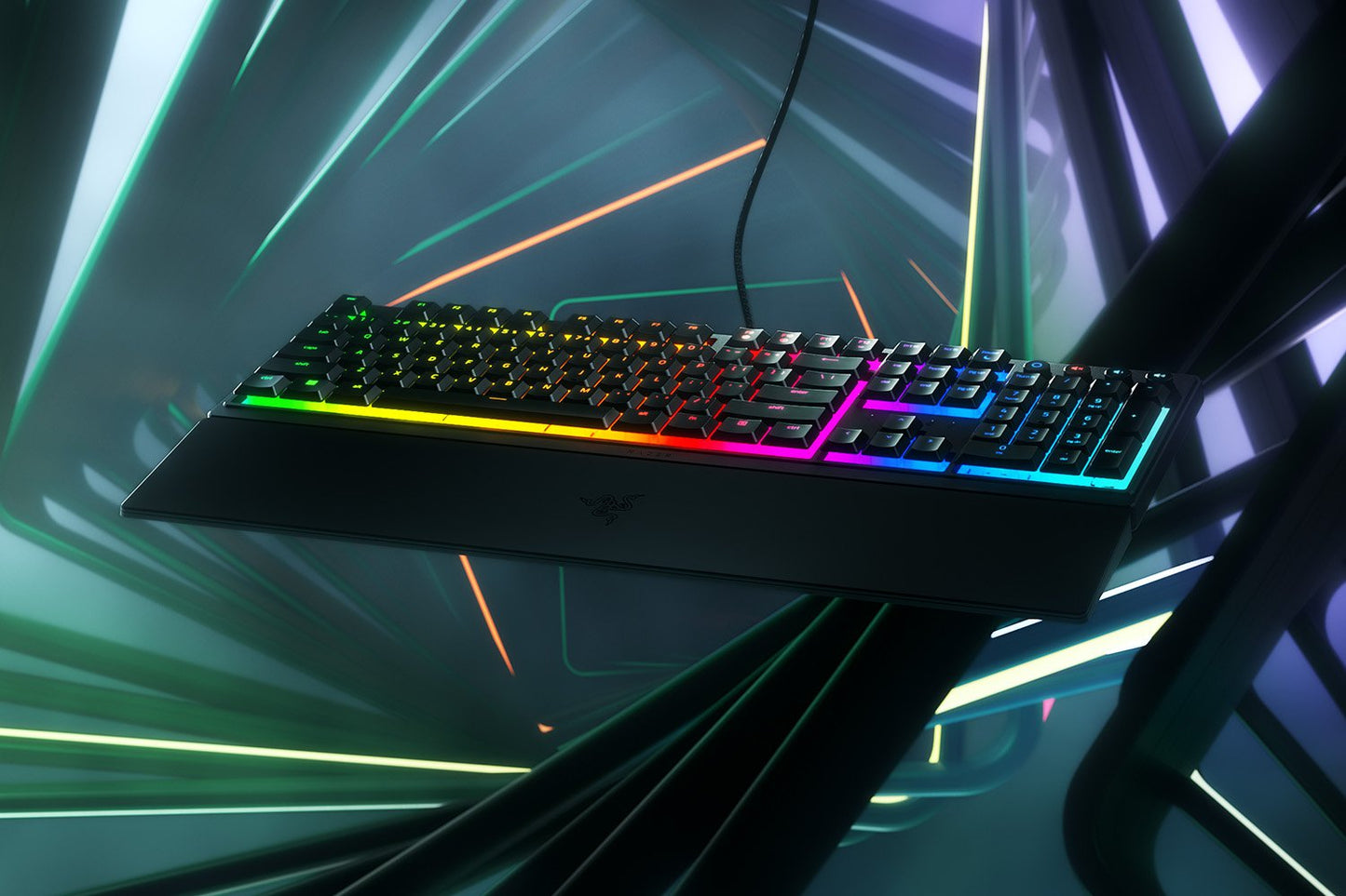 Klaviatura Razer Keyboard mechanical Ornata V3 104key, Mecha-Membrane Switch, USB-A, EN/RU, RGB