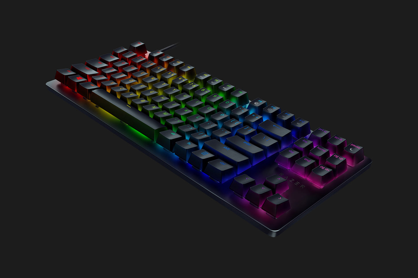 Razer Huntsman Tournament Ed o'yin klaviaturasi. Red Switch USB US RGB, Black