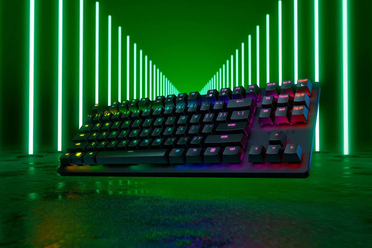 Razer Huntsman Tournament Ed o'yin klaviaturasi. Red Switch USB US RGB, Black