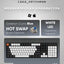 Keychron C2 104 key Gateron g PRO Blue, HOTSWAPP, White Led, c2g2 o'yin mexanik klaviaturasi