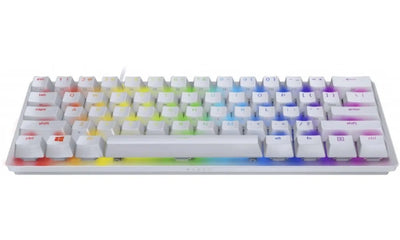 Razer Huntsman Mini Mercury Edition Red Switch USB White klaviaturasi
