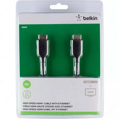 Kabel Belkin HDMI (AM/AM) Yuqori tezlikdagi Ethernet, 4K/Ultra HD, Oltin bilan qoplangan, 5m
