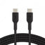 Zaryadlovchi kabel Belkin USB-C to USB-C Braided Qora va Oq