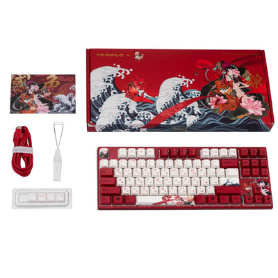 Klaviatura Varmilo VEM87 Koi EC V2 Rose UA