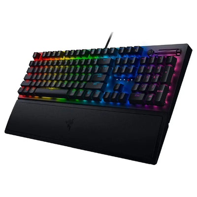 Klaviatura Razer BlackWidow V3 RGB 108key Green Switch USB/EN, qora