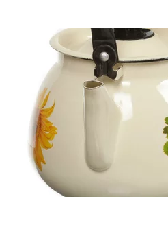 Plitkali choynak 3,5 l, dekorli, metall tutqichli, Kerch.
