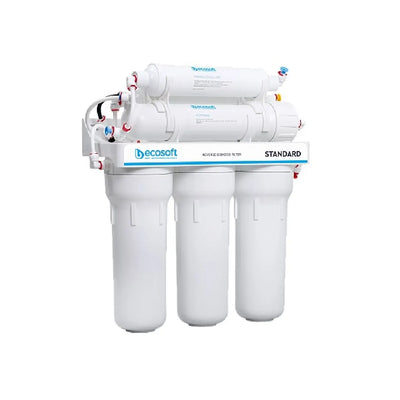 Teskari osmos filtri Ecosoft Standard 6-50M mineralizatorli (1 uglerodli kartrij, oddiy kran)