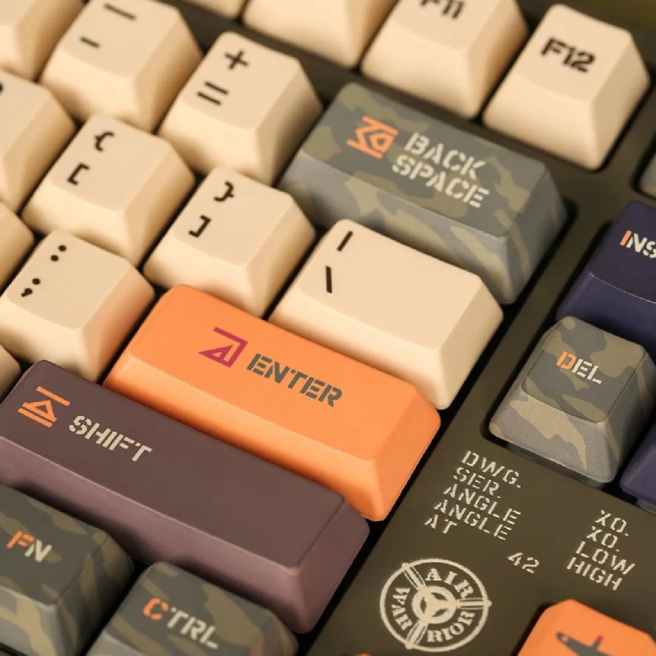 Klaviatura Varmilo VEA87 Warrior-Soar TTC Speed Gold EN