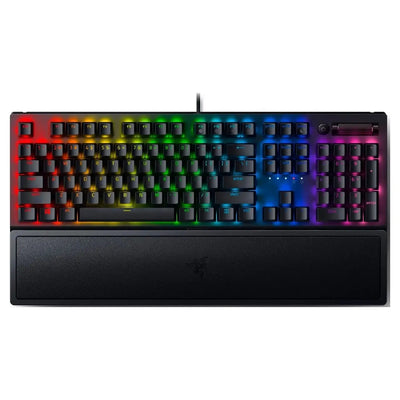 Klaviatura Razer BlackWidow V3 RGB 108key Green Switch USB/EN, qora