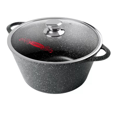 kostryulka Gornitsa 2 l, qopqoqli, "Granit" seriyali k2233ag