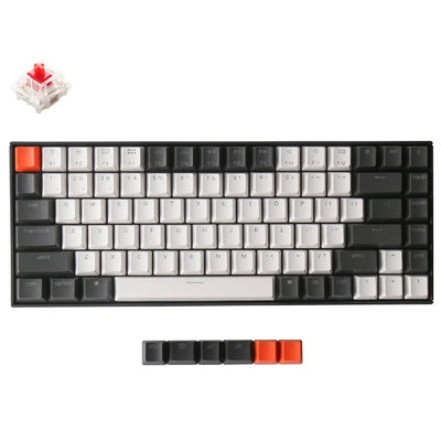 Klaviatura Keychron K2 84 Key Aluminum Frame HotSwappable Gateron Mechanical Keyboard RGB Red Russian Layout