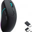 Keychron m3 sichqonchasi, WL / BT / USB-C / USB-A, chorniy
