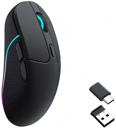 Keychron m3 sichqonchasi, WL / BT / USB-C / USB-A, chorniy