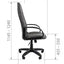 Ofis kursisi 727, mato, qora