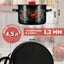 SteelEnamel Pan, Sirlangan po'lat, 1,5 l, 2,9 l, 4,5 l