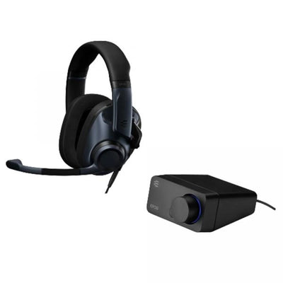 EPOS H6 Pro yopiq qora eshitish vositasi + ovoz kartasi tashqi EPOS GSX 300, 7.1, qora