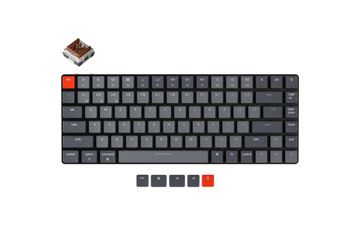Klaviatura Keychron K3 84 Key Low Profile Hot-Swap Optical RGB