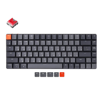 Keychron K3 84 Key Low Profile Gateron White LED klaviaturasi
