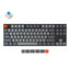 Keychron K8 87 kalitli alyuminiy ramka HotSwappable Gateron mexanik klaviaturasi RGB jigarrang ruscha tartibi