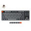 Keychron K8 87 kalitli alyuminiy ramka HotSwappable Gateron mexanik klaviaturasi RGB jigarrang ruscha tartibi