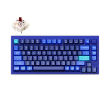 Simli o'yin klaviaturasi Keychron Q1 QMK, HotSwappable, RGB, Knob,Navy