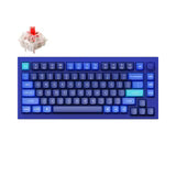 Simli o'yin klaviaturasi Keychron Q1 QMK, HotSwappable, RGB, Knob,Navy
