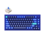 Simli o'yin klaviaturasi Keychron Q1 QMK, HotSwappable, RGB, Knob,Navy