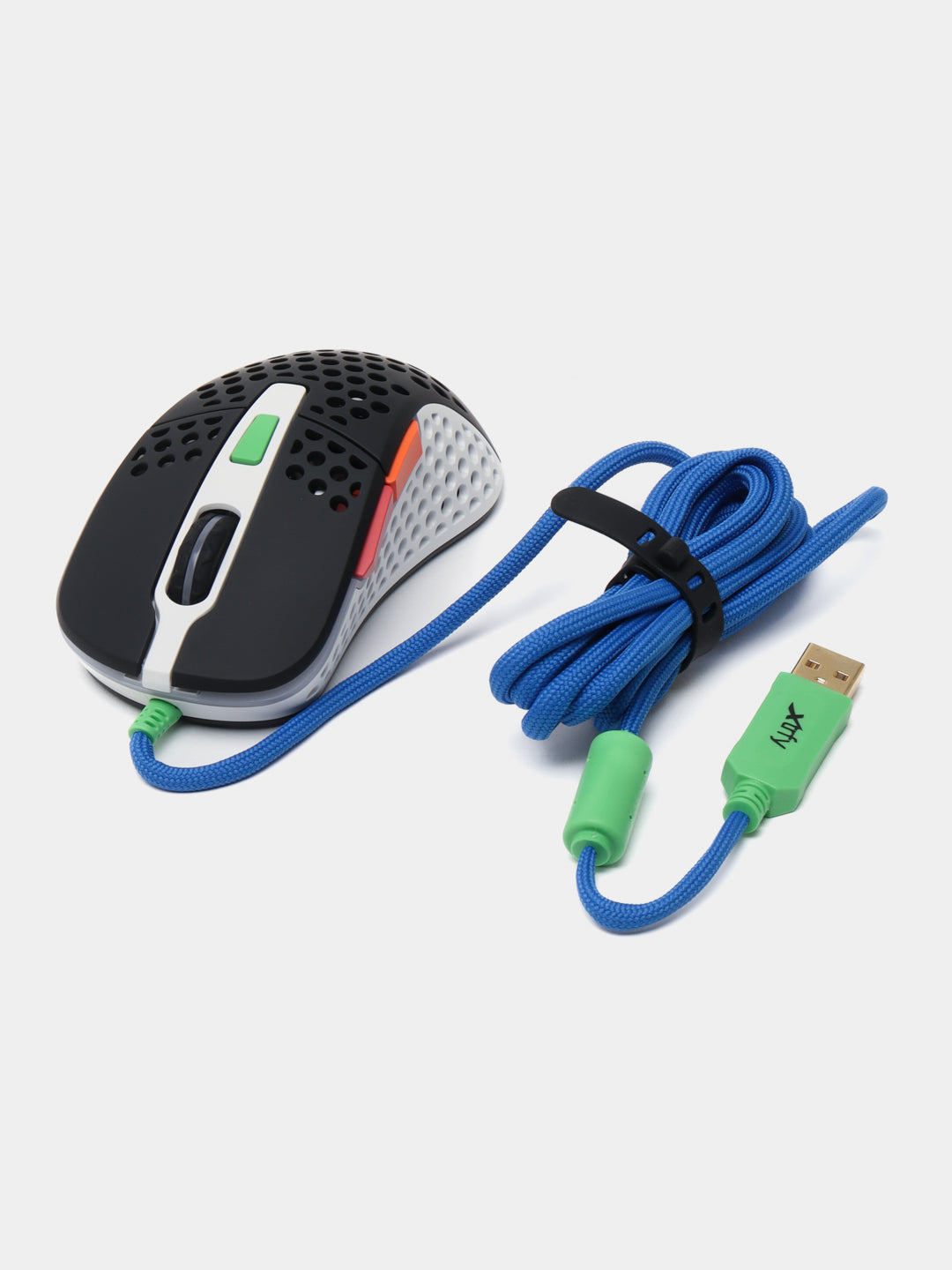 Simli o'yin sichqonchasi Xtrfy Gaming mouse M4 RGB USB, Qora