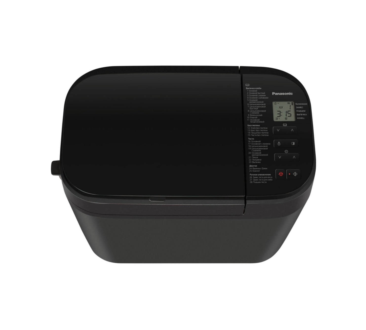 Non ishlab chiqaruvchi Panasonic 550W, dasturlar-28, maksimal vazn -1,25kg, shakli-to'rtburchak, plastmassa, qora